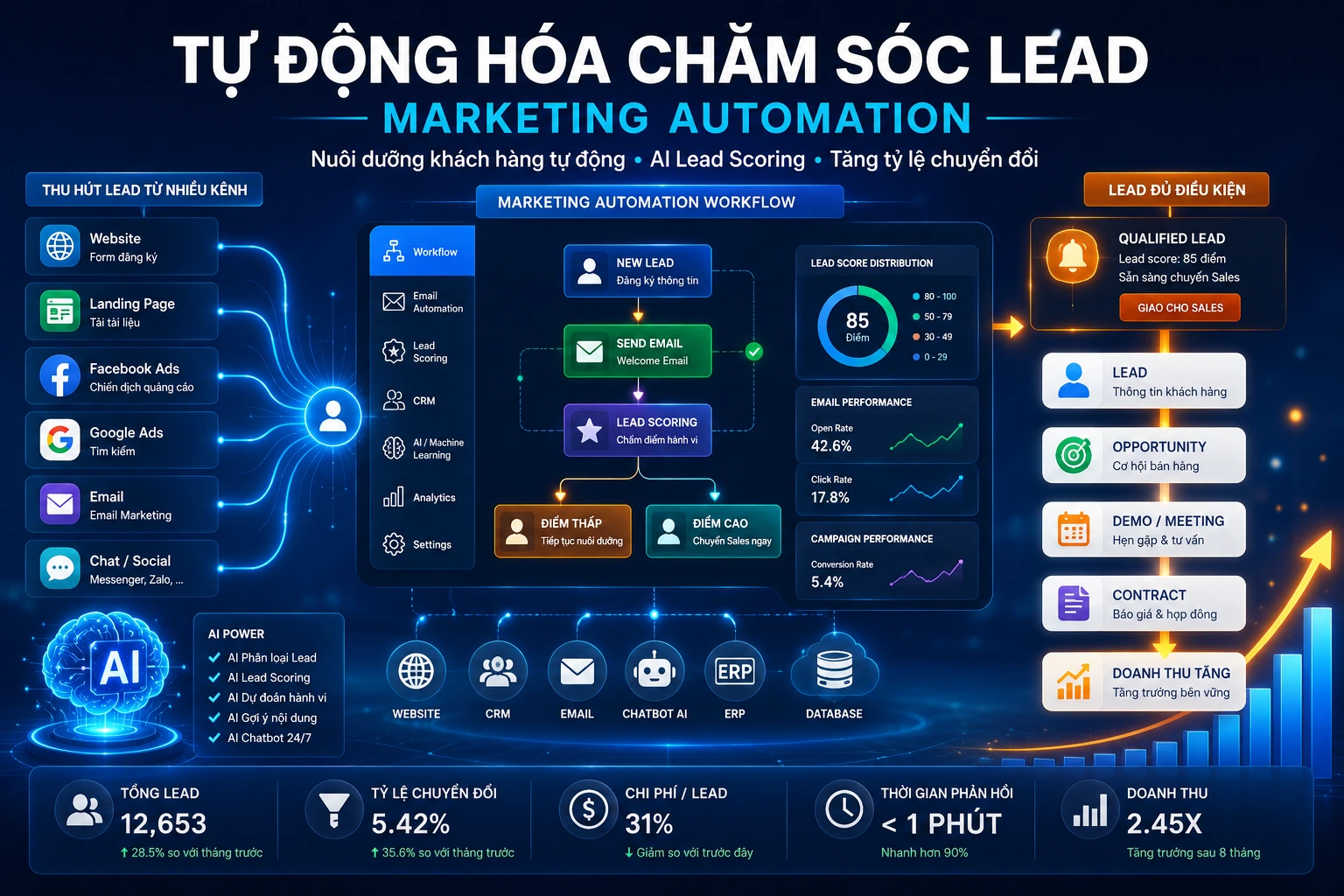 Tự động hóa chăm sóc lead bằng Marketing Automation